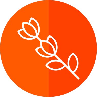 Bir çiçeğin vektör illüstrasyonu