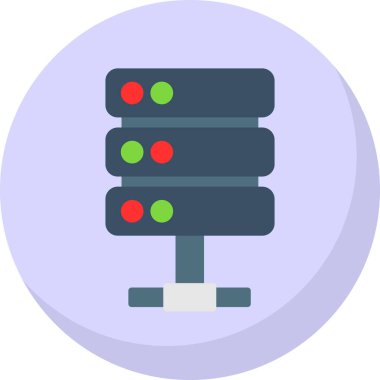 sunucu simgesi, vektör illüstrasyonu basit tasarım