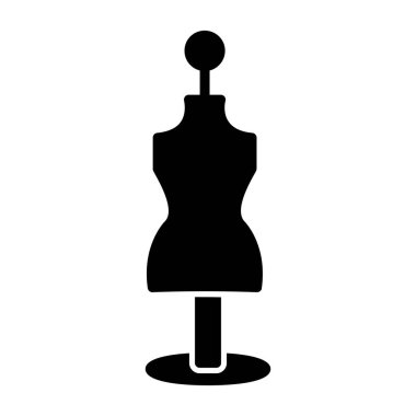 Manken düz vektör simgesi