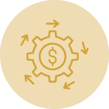 Web ve mobil uygulama tasarımınız için para simgesi, dolar logosu konsepti 