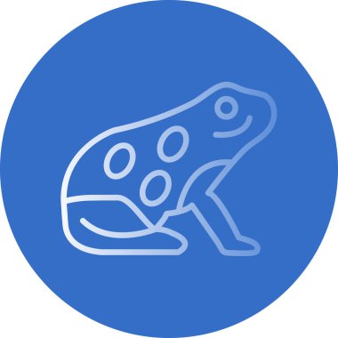 kurbağa simgesi vektör illüstrasyonu