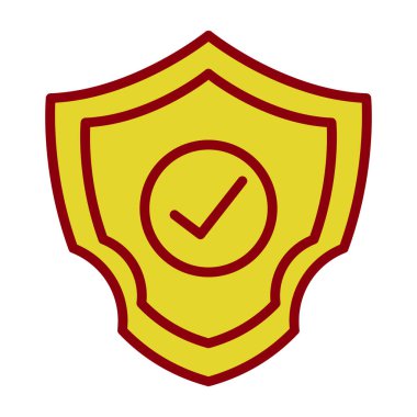 kalkan simgesi, vektör illüstrasyonu basit tasarım