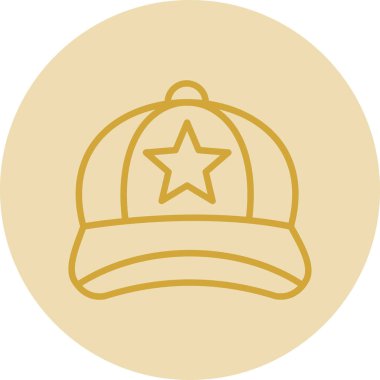 Bir yıldız şapkasının vektör çizimi