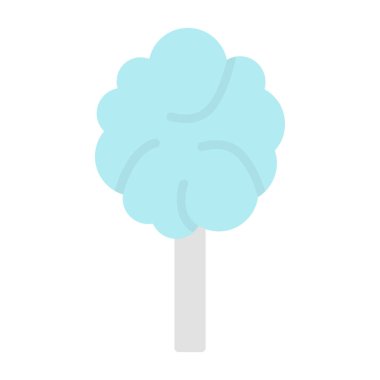 Pamuk helva ikonu, vektör illüstrasyonu 