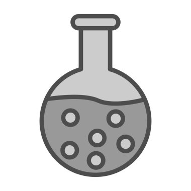 kimyasal şişesi kutsal kişilerin resmi, vektör çizim 