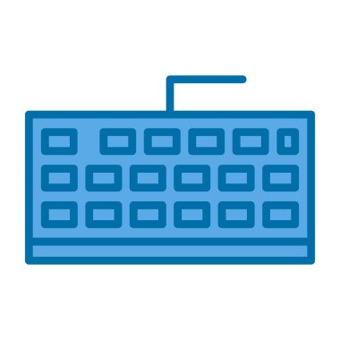 Klavye. Web simgesi basit illüstrasyon