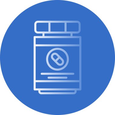 Antibiyotik ilaç şişesi vektör çizimi