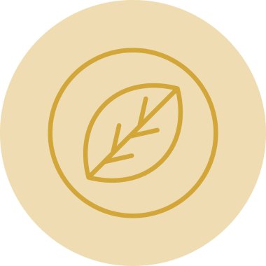 Yaprak simgesinin vektör illüstrasyonu