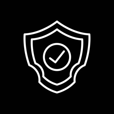 kalkan simgesi, vektör illüstrasyonu basit tasarım