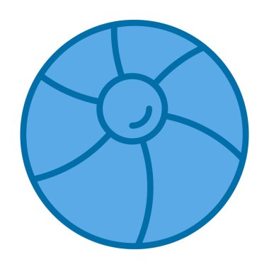 Tasarım içinde izole bir küre, yaz mevsimi yaz ve doğa temalı vektör illüstrasyonu