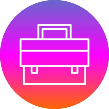  Evrak Çantası'nı web simge vektör çizim 