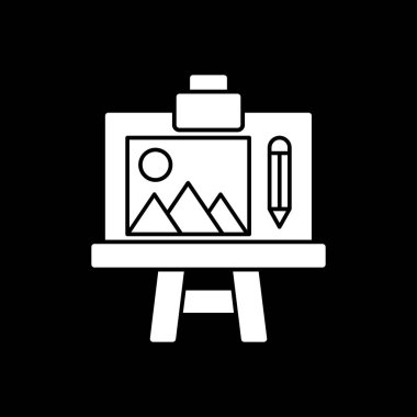 vektör tablosu simgesi, basit vektör illüstrasyonu