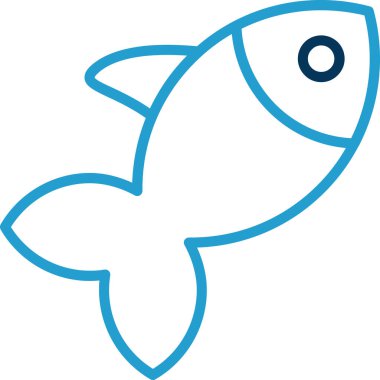 balık yemi simgesi ana hatlarıyla