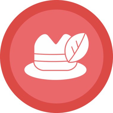 Şapka simgesi vektör illüstrasyonu