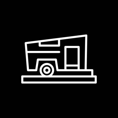 Bir kamyon simgesinin vektör çizimi