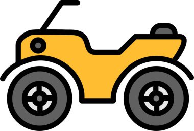 ATV araba simgesi vektör illüstrasyonu 
