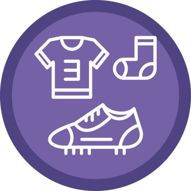 - Futbol. Web simgesi basit illüstrasyon