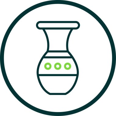 Güzel vazo simgesinin vektör illüstrasyonu             