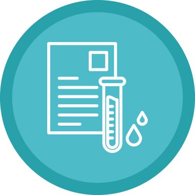 Test tüpü. Web simgesi