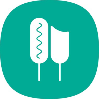 - Şeker. Web simgesi basit illüstrasyon