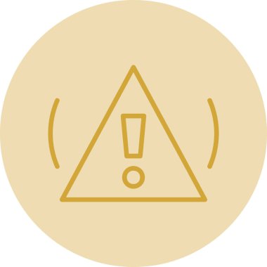 Uyarı işareti, vektör illüstrasyonu 