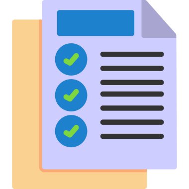 Dosya simgesi. Düz tasarım.