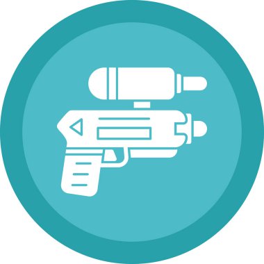 Silah silahı vektör simgesi. özet biçimi illüstrasyonu