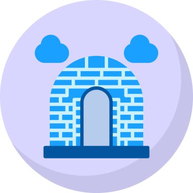 Bina. Web simgesi basit illüstrasyon