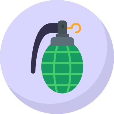 bomb vector color line icon