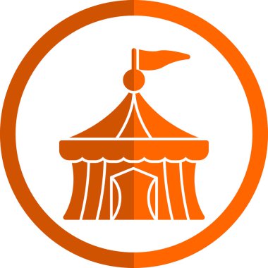 Sirk çizgisi vektör simgesi