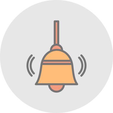 Bell simgesi illüstrasyon izole vektör işareti simgesi