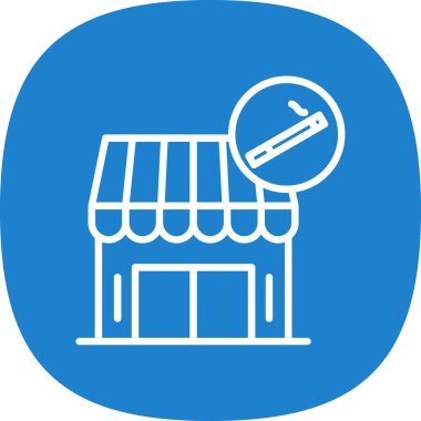 dükkan simgesi vektör illüstrasyonu