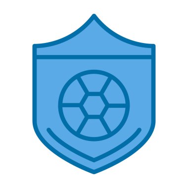 futbol kalkanı simgesi vektör illüstrasyon grafik tasarımı