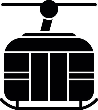 Helikopter simgesi vektör illüstrasyonu