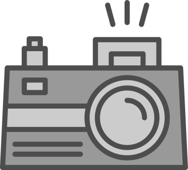 Kamera. Web simgesi basit illüstrasyon