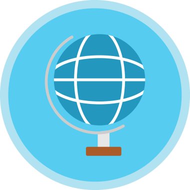 dünya küresel vektör simgesi