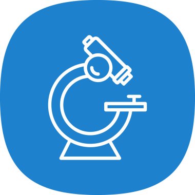 mikroskop simgesi, vektör illüstrasyonu basit tasarım