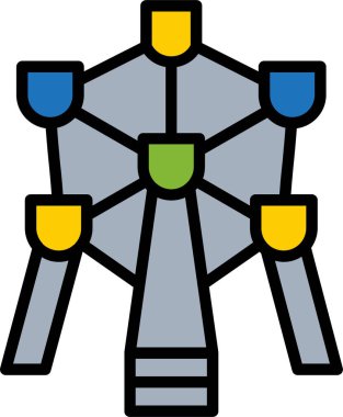 Çizgi film simgesinin vektör çizimi