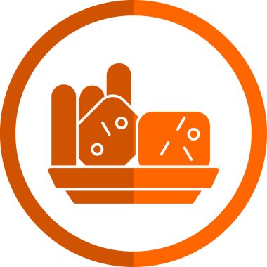 Gıda modern simgesinin vektör çizimi