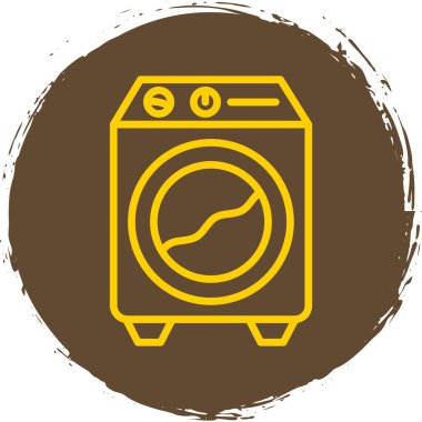 Bir çamaşır makinesinin vektör çizimi