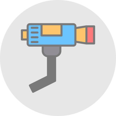 CCTV kamera simgesi, vektör illüstrasyonu