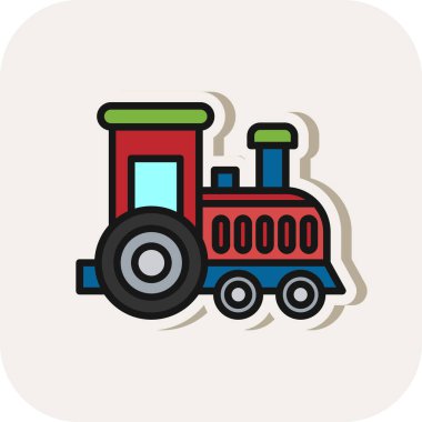 Toy train. web icon simple design