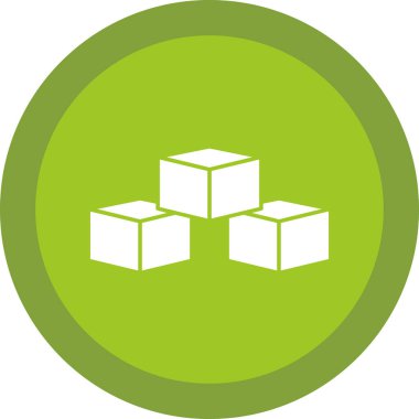 Bloklar düz simge, vektör, illüstrasyon