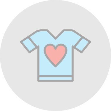 t-shirt simgesi, vektör illüstrasyonu basit tasarım