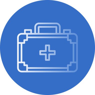 ilk yardım kiti vektör simgesi 