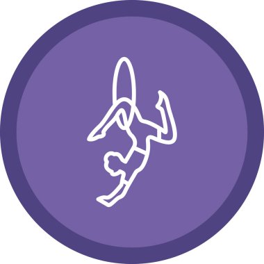 Roketi olan bir kadının vektör çizimi