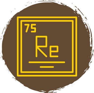vektör basit simgesi Rhenium