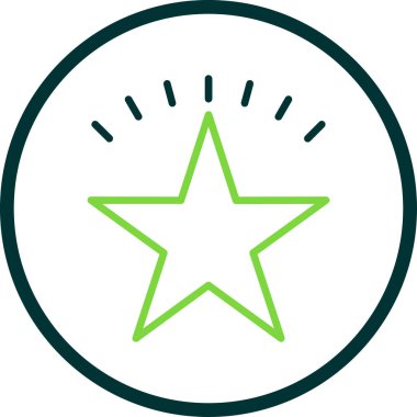 simple flat star icon illustration design