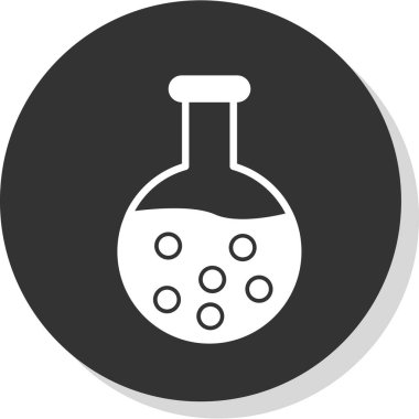 kimyasal şişesi kutsal kişilerin resmi, vektör çizim 