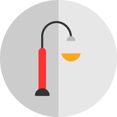 Sokak lambası simgesinin vektör illüstrasyonu 